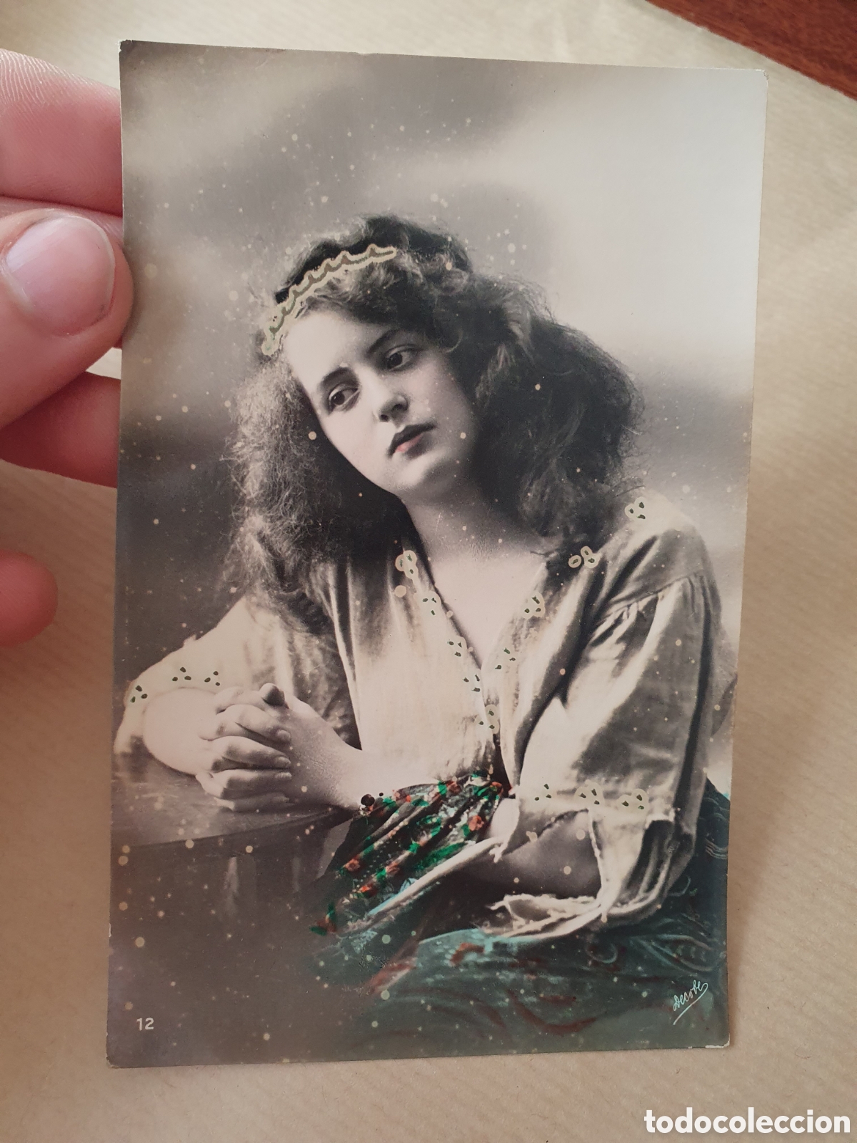 Postales: Postal coloreada mujer. (L107) - Foto 1
