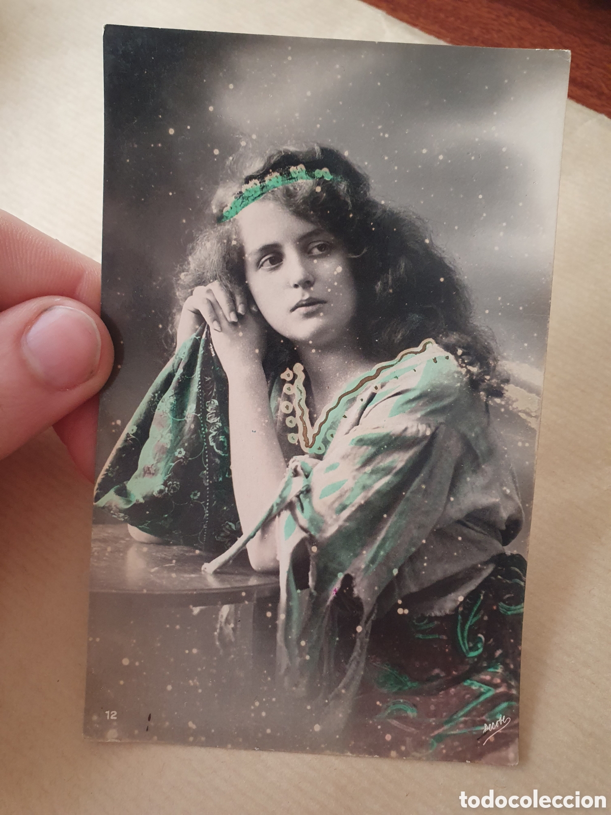 Postales: Postal coloreada mujer. (L107) - Foto 1