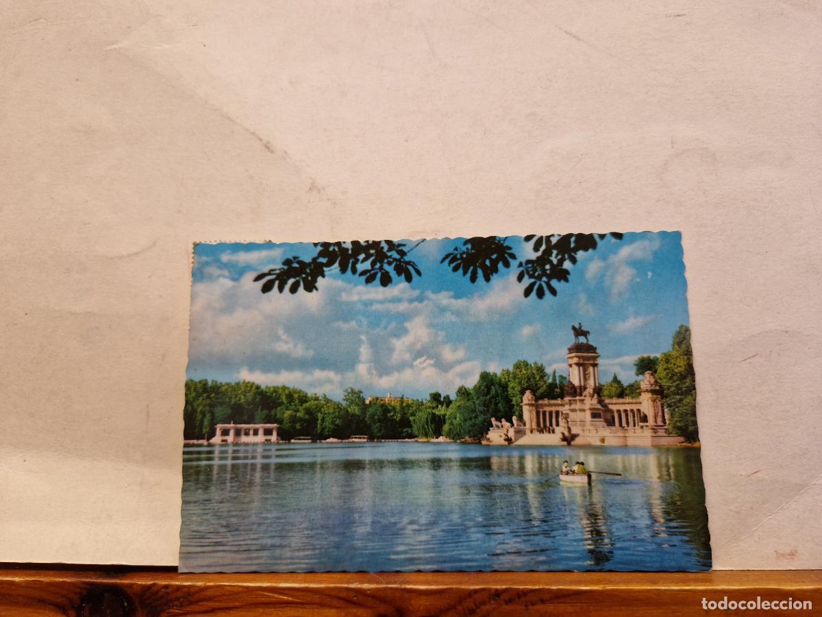 Postales: BONITA POSTAL CIRCULADA. MADRID. ESTANQUE DE EL RETIRO. - Foto 1