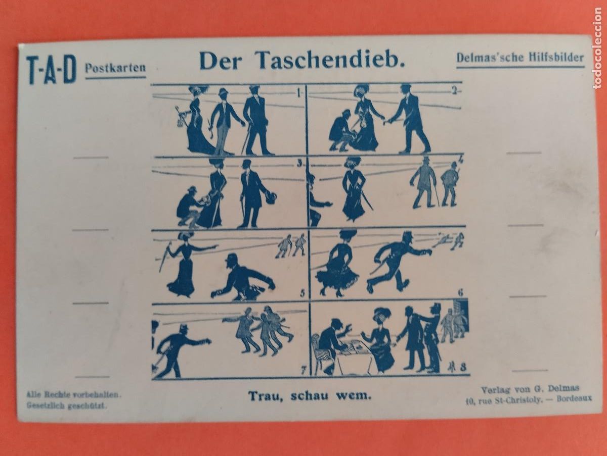 Postales: H - POSTAL T-A-D DER TASCHENDIEB. BORDEAUX - Foto 1