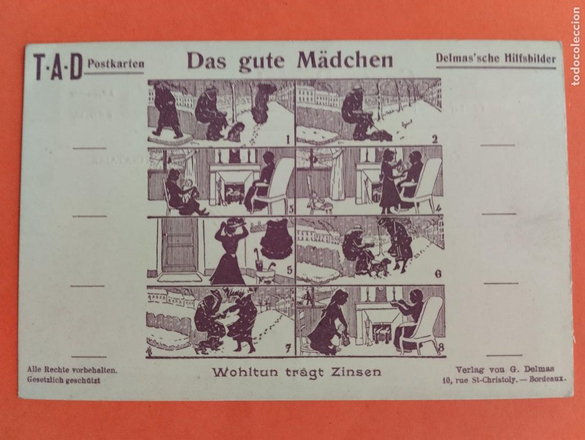 Postales: H - POSTAL T-A-D DAS GUTE MADCHEN. BORDEAUX - Foto 1