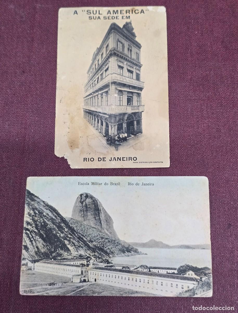 Postales: Lote 2 postales Rio de Janeiro 1909 - Foto 1