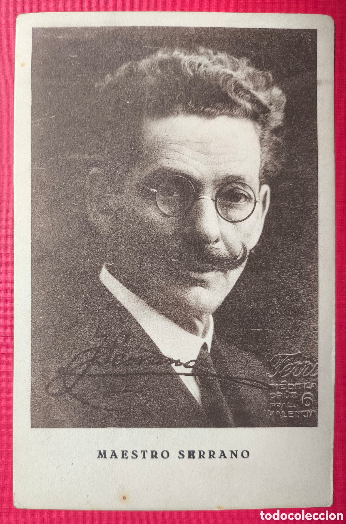 Postales: JOS&Eacute; SERRANO COMPOSITOR ZARZUELA POSTAL PROGRAMA TEATRO FONTALBA MADRID 1929 - Foto 1