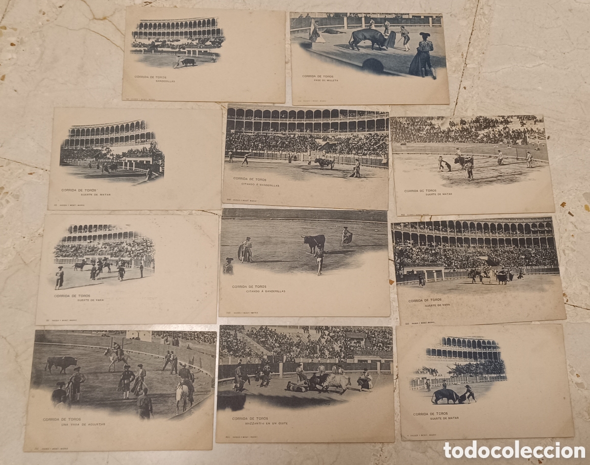 Postales: PRECIO POR UNIDAD Postales antiguas taurinas Corrida de Toros Hauser UNIDAD