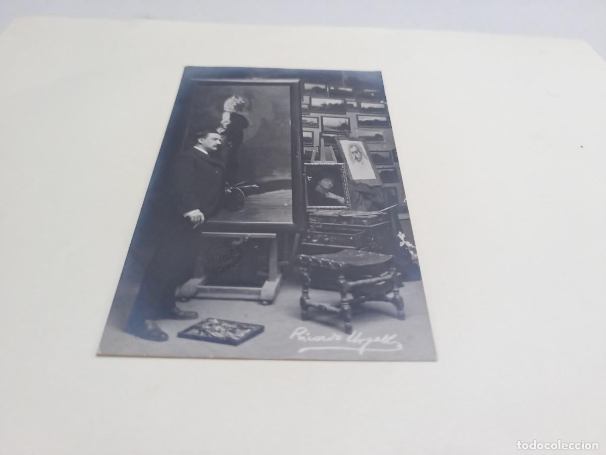 Postales: POSTAL RICARDO URGELL EN SU ESTUDIO - Foto 1