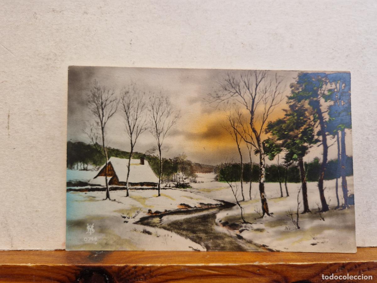 Postcards: BONITA POSTAL CIRCULADA. PAISAJE INVIERNO