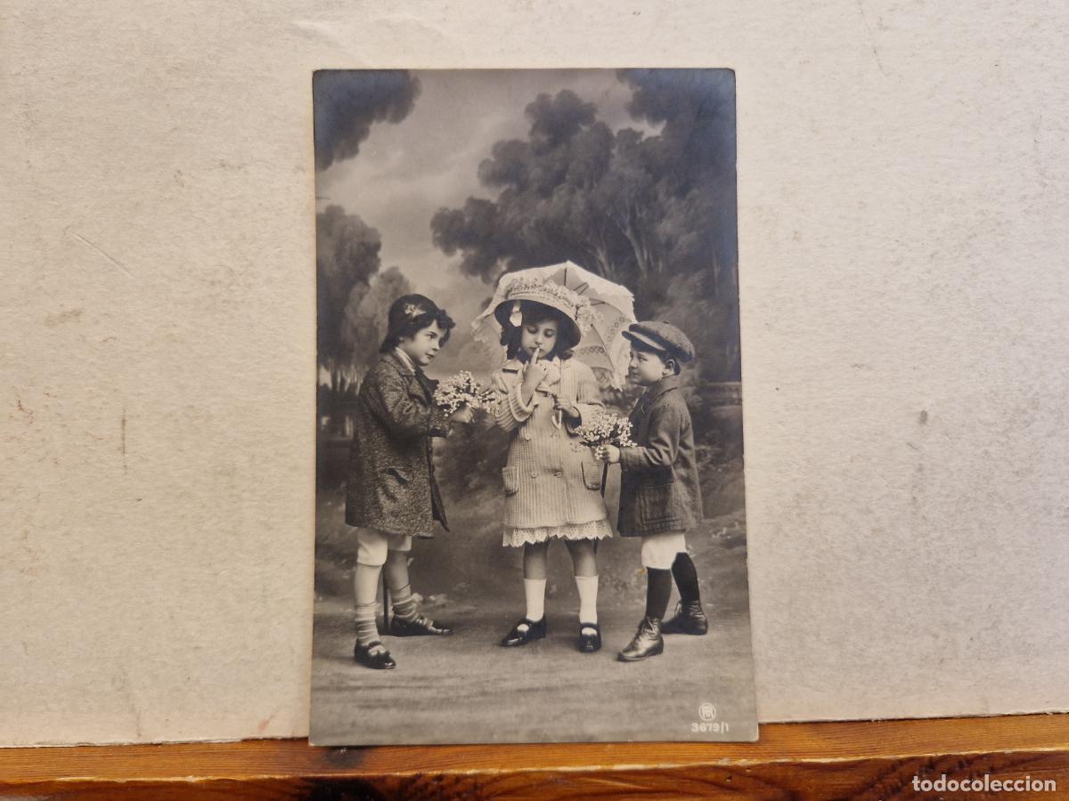 Postcards: BONITA POSTAL CIRCULADA. SIMPATICOS NI&Ntilde;OS