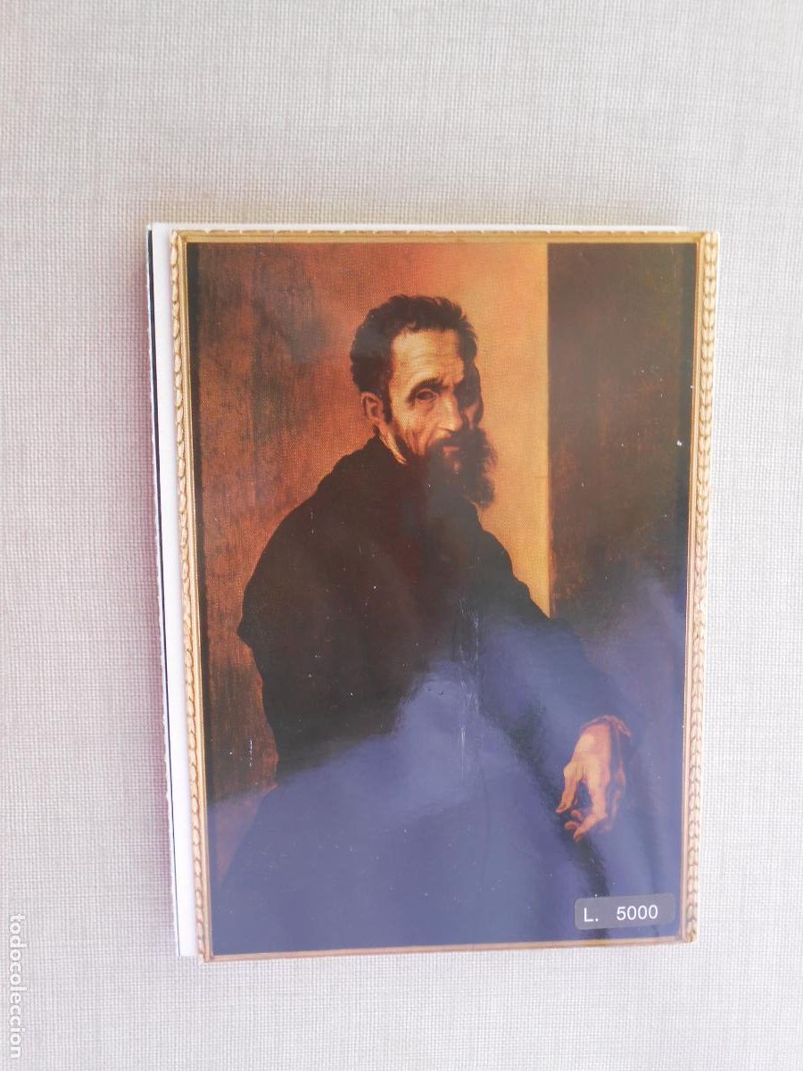 Postales: MICHELANGELO -20 POSTALES - TOTALMENTE NUEVAS EN BLOQUE - Foto 6