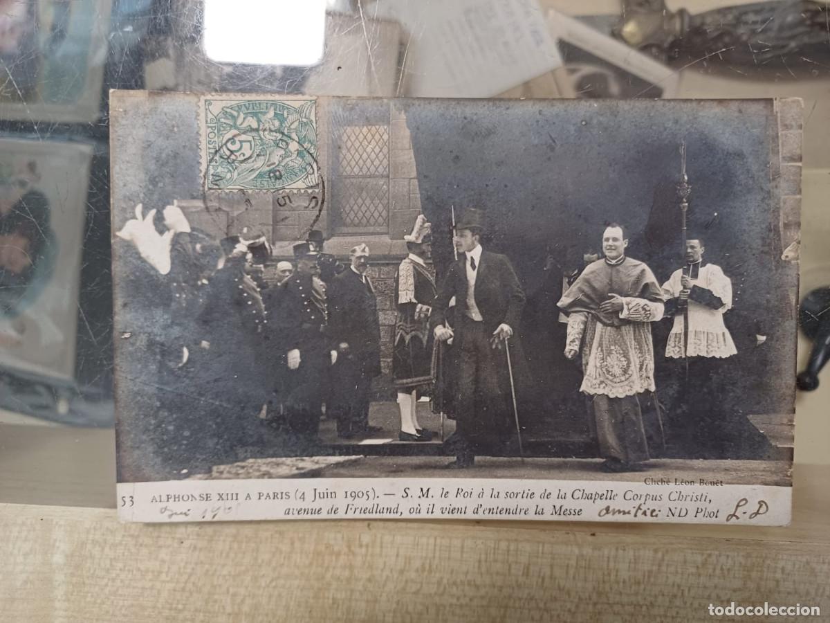 Postales: Alfonso XIII paris 1905 - Foto 1