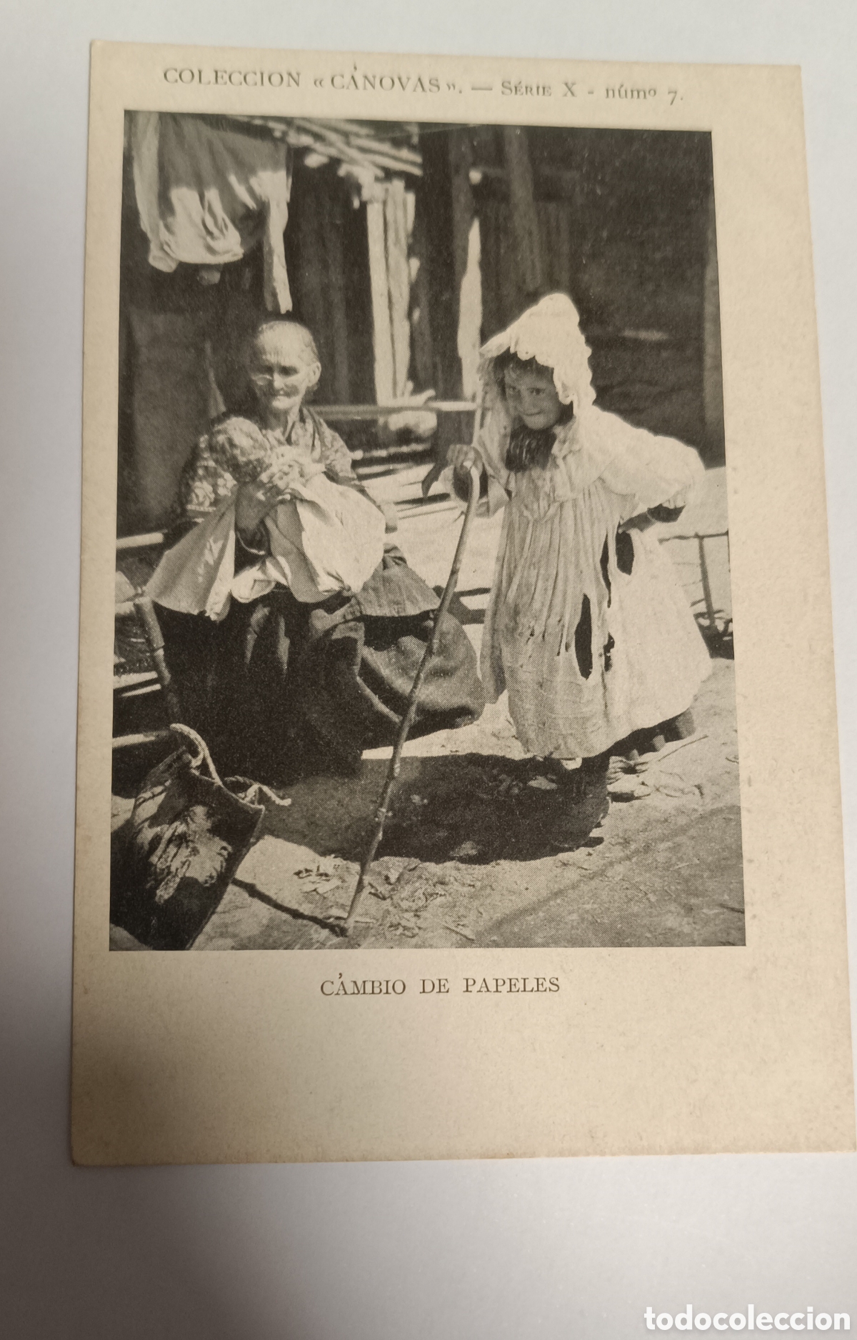 Postales: Postal Colecci&oacute;n C&aacute;novas Serie X 7 Cambio de papeles