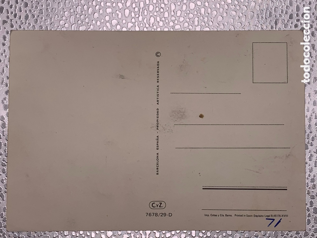 Postales: Postal 7678/29-D - Mi Sargento - C.y Z. - Foto 2
