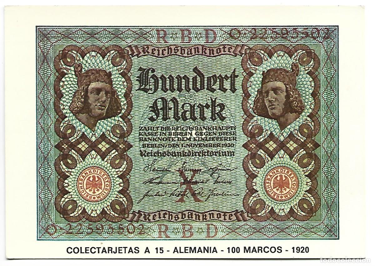 Postales: &rdquo; 100 MARCOS &rdquo;.- ALEMANIA.- ( COLECTARJETAS ) - Foto 1