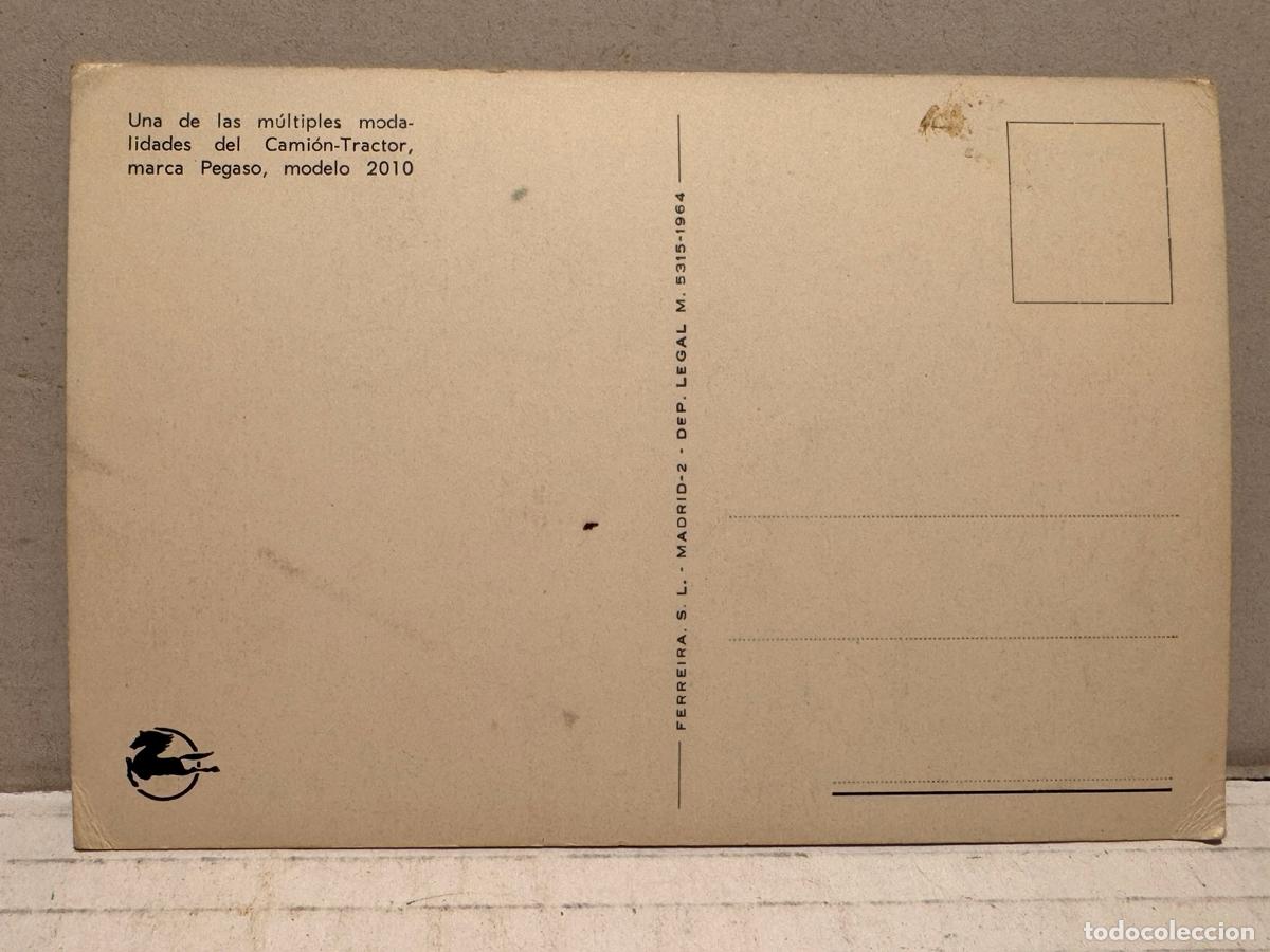 Postales: POSTAL DE PEGASO A&Ntilde;OS 70 - Foto 2