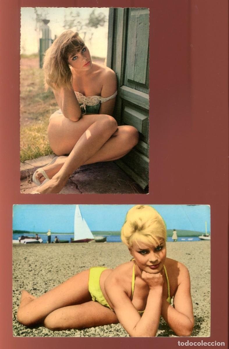 Postales: lote 2 postales . Elke Sommer. cine - Foto 1