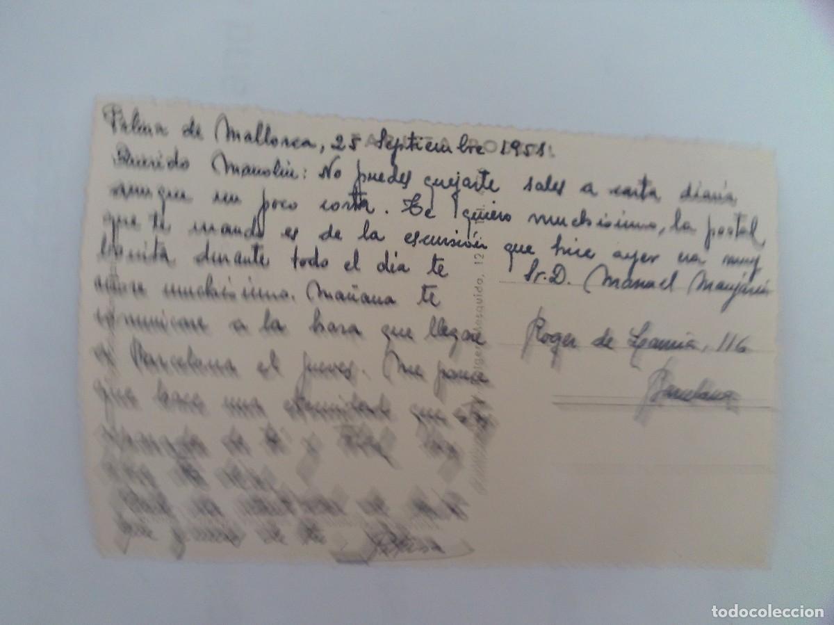 Postales: POSTAL DE MALLORCA ROCA FORADADA CIRCULADA 1951 - Foto 2