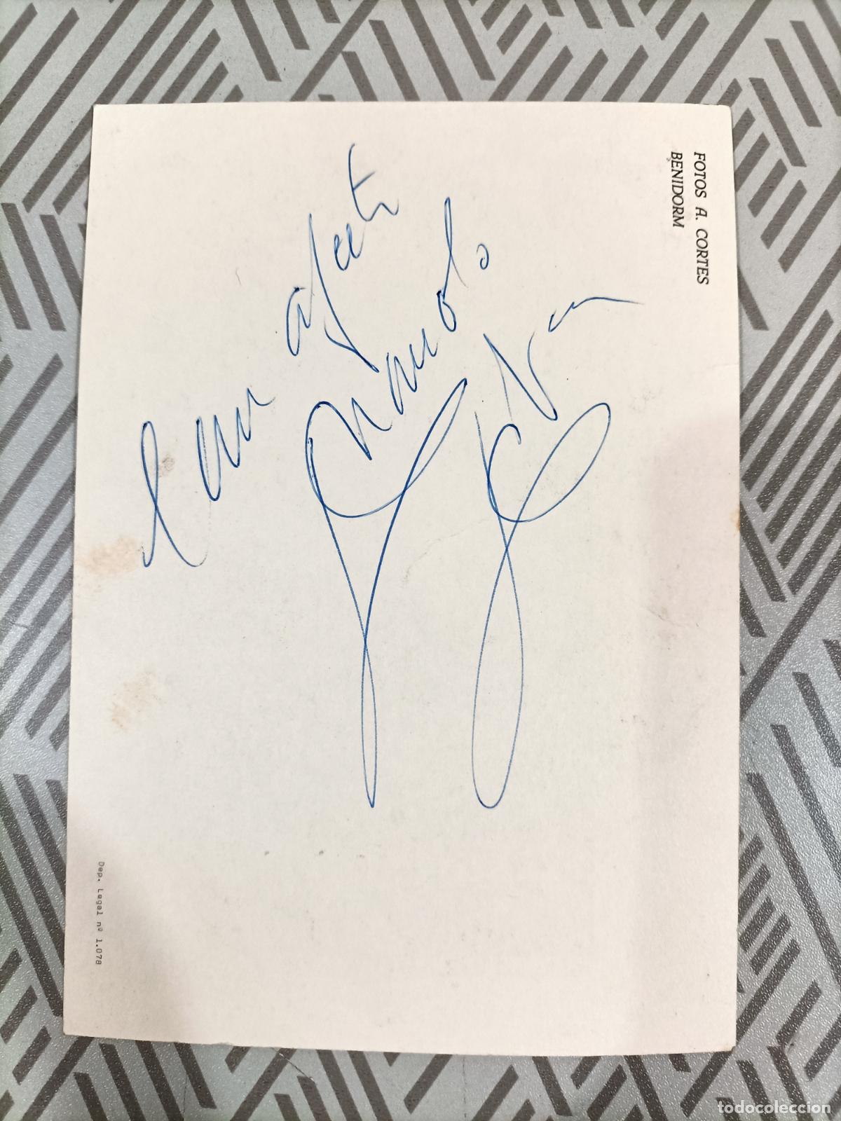 Postales: Postal de Manolo Escobar,con autografo - Foto 2
