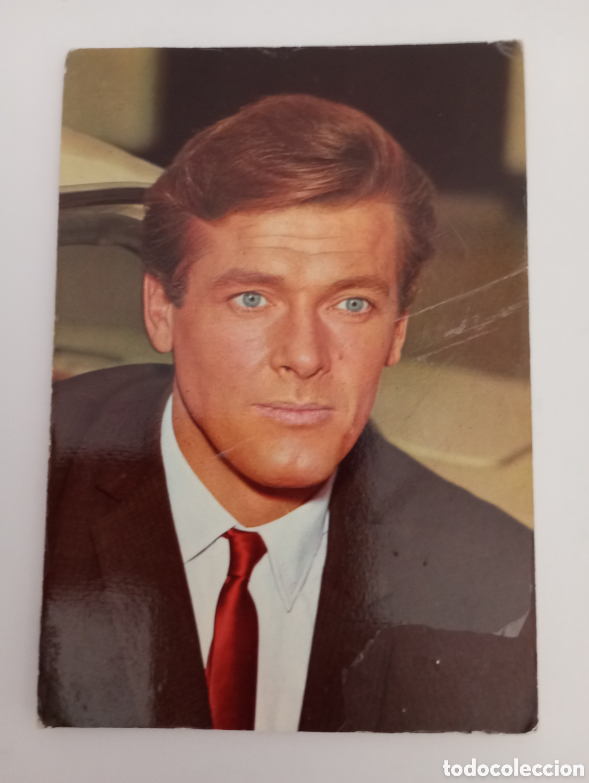 Postales: Postal Roger Moore el santo tve - Foto 1