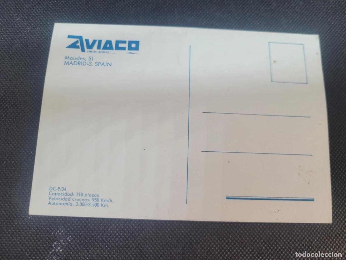 Postales: POSTAL DC-9/34 AVIACO - Foto 2