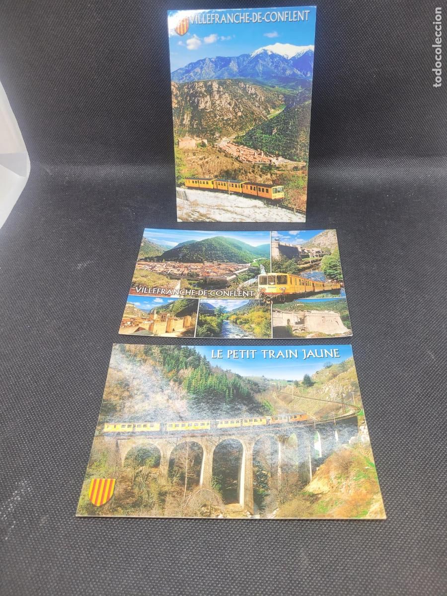 Postales: POSTALES VILEFRANCHE DE CONFRENT LEPETIT TRAIN JAUNE - Foto 1