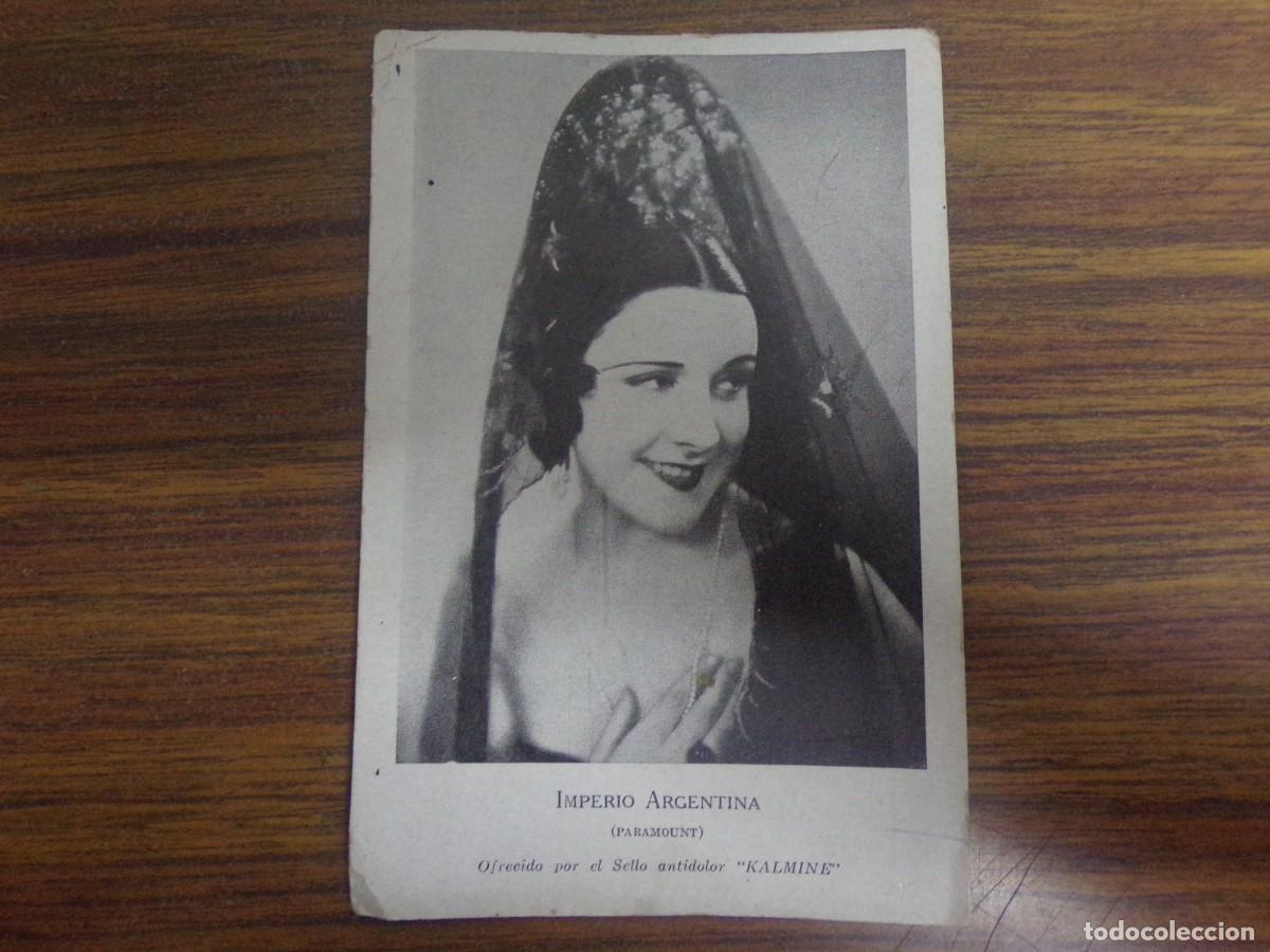 Postales: Postal de cine, actriz. Imperio Argentina. - Foto 1