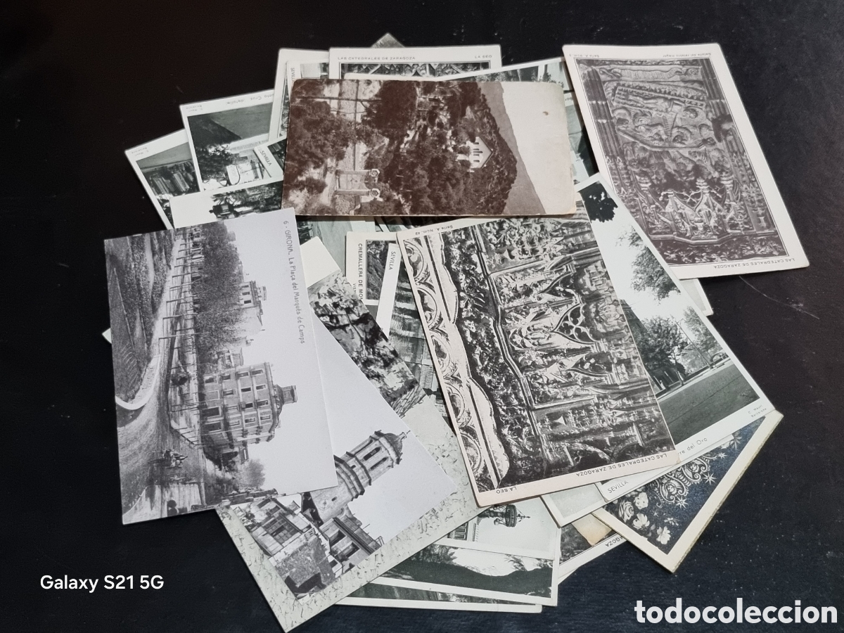 Postales: LOTE DE 37 POSTALES BLANCO Y NEGRO - Foto 2