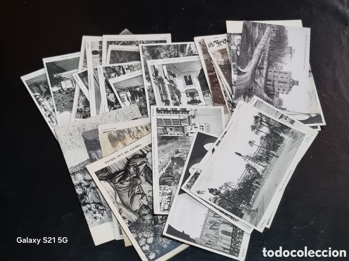 Postales: LOTE DE 37 POSTALES BLANCO Y NEGRO - Foto 1
