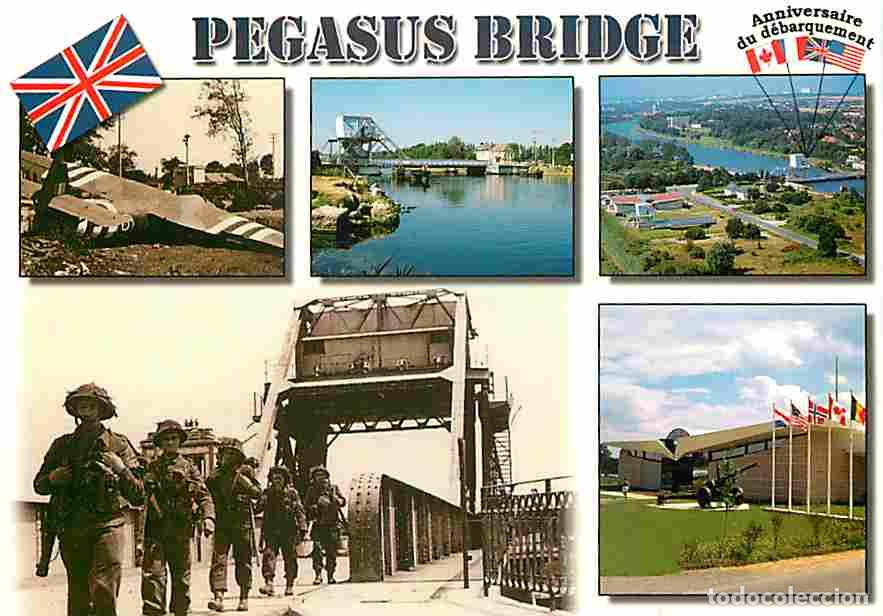 Postais: Histoire - D&eacute;barquement en Normandie - Circuit des Plages du D&eacute;barquement - Le secteur de Pegasus Br