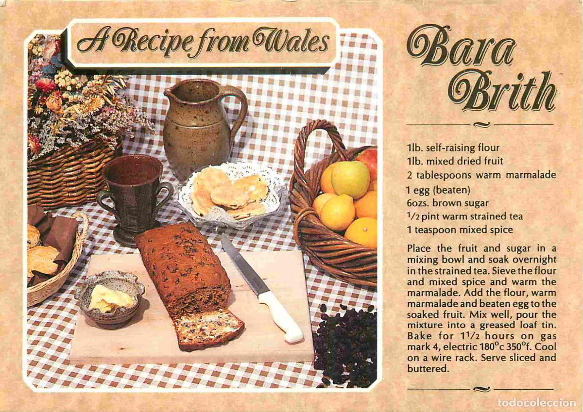 Postais: Recettes de Cuisine - Bara Brith - A Recipe from Wales - Gastronomie - CPM - Voir Scans Recto-Verso