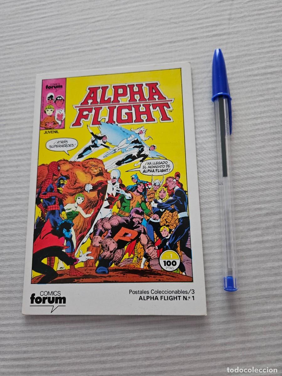 Postales: Antiguo Lote De 5 Postales Las Caratulas De Comics F&oacute;rum. - Foto 8