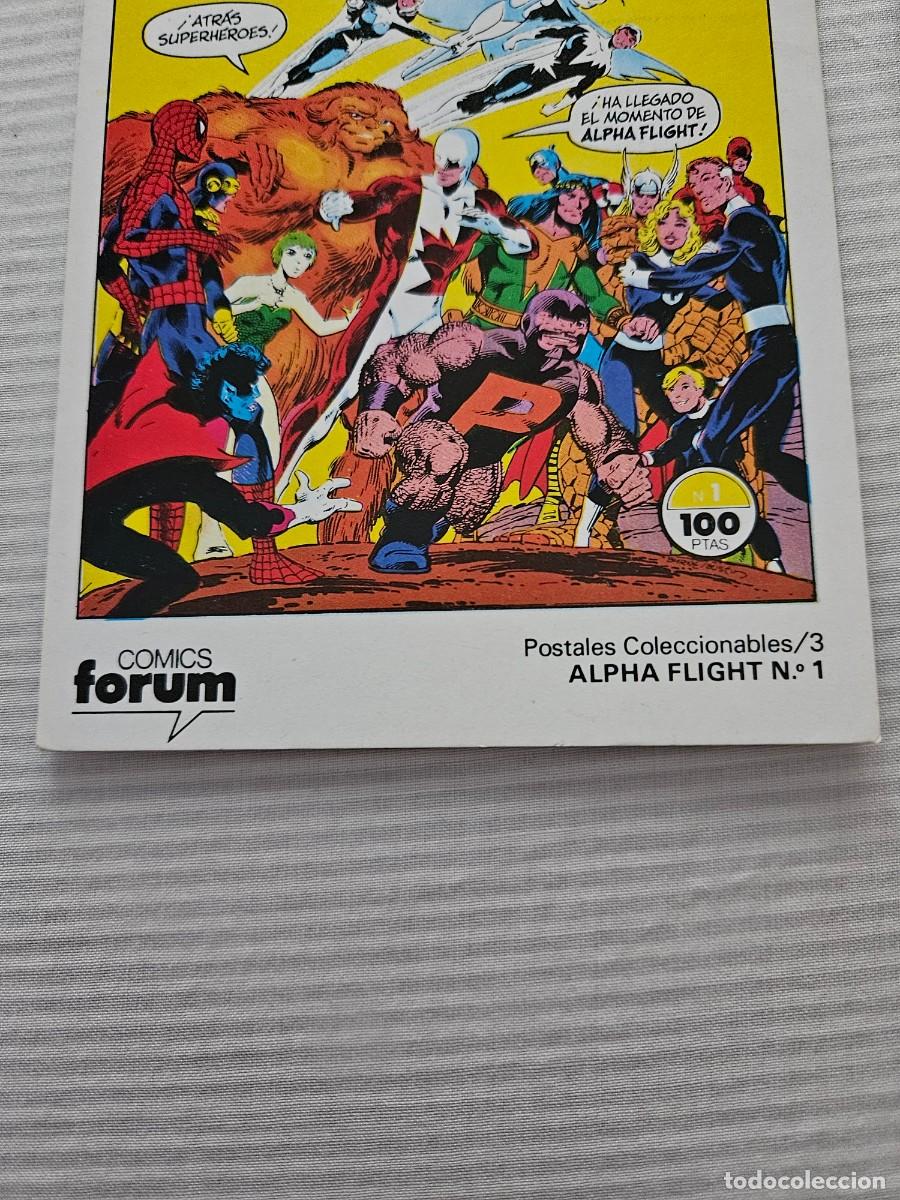 Postales: Antiguo Lote De 5 Postales Las Caratulas De Comics F&oacute;rum. - Foto 9