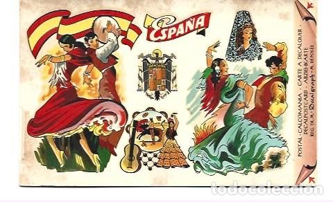 Postales: POSTAL DE CALCOMAN&Iacute;A ESPA&Ntilde;A - Foto 1
