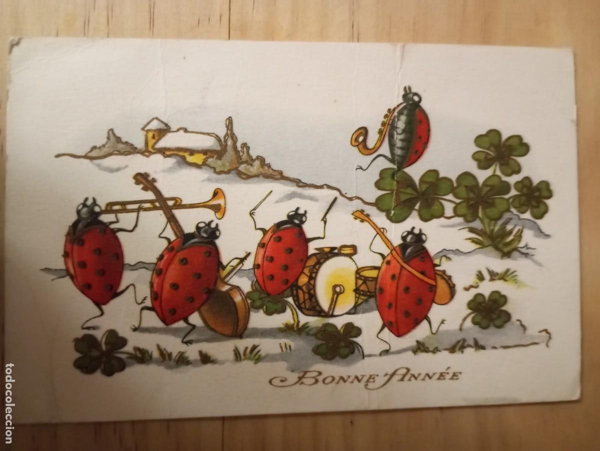 Postales: ANTIGUA POSTAL BELGA CON MOTIVOS NAVIDE&Ntilde;OS, CIRCULADA - Foto 1