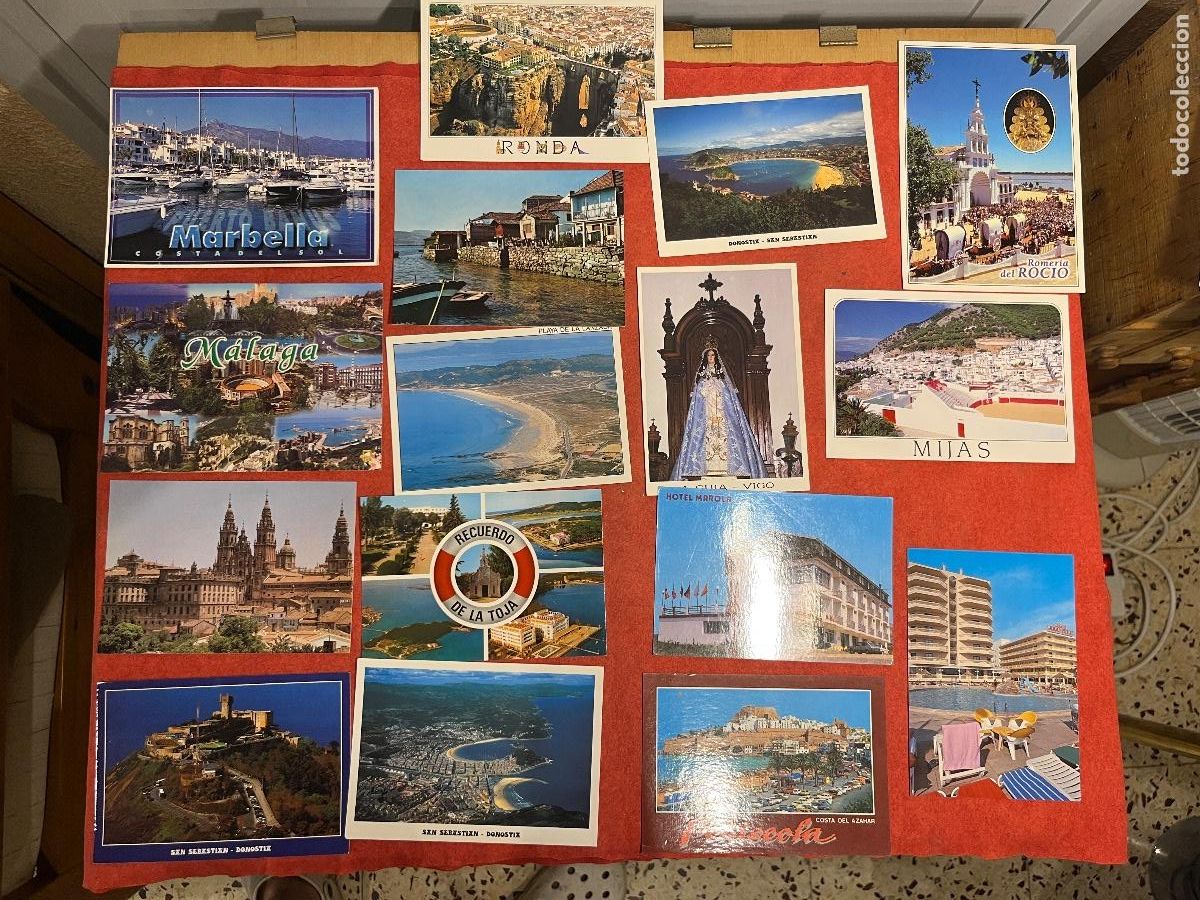 Postais: Lote 16 postales antiguas Espa&ntilde;a &ndash; Andaluc&iacute;a, Toledo, Valencia, Navarra, Cantabria, San Sebasti&aacute;n