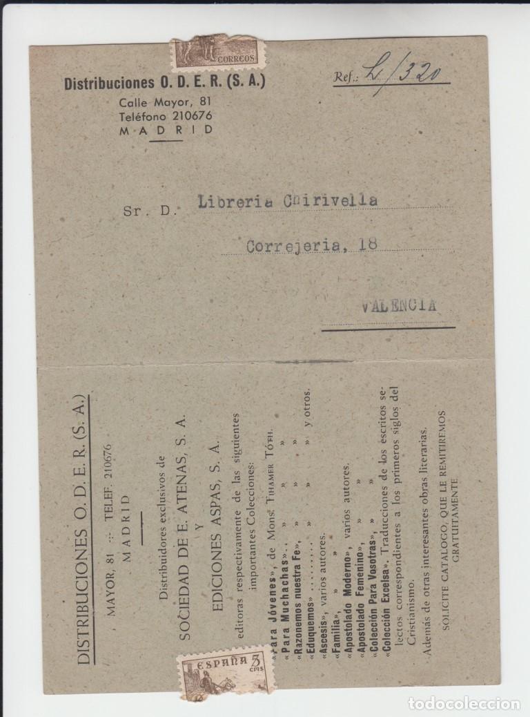 Postales: Tarjeta postal Distribuciones ODER &ndash; SA // Madrid 1948 - Foto 1