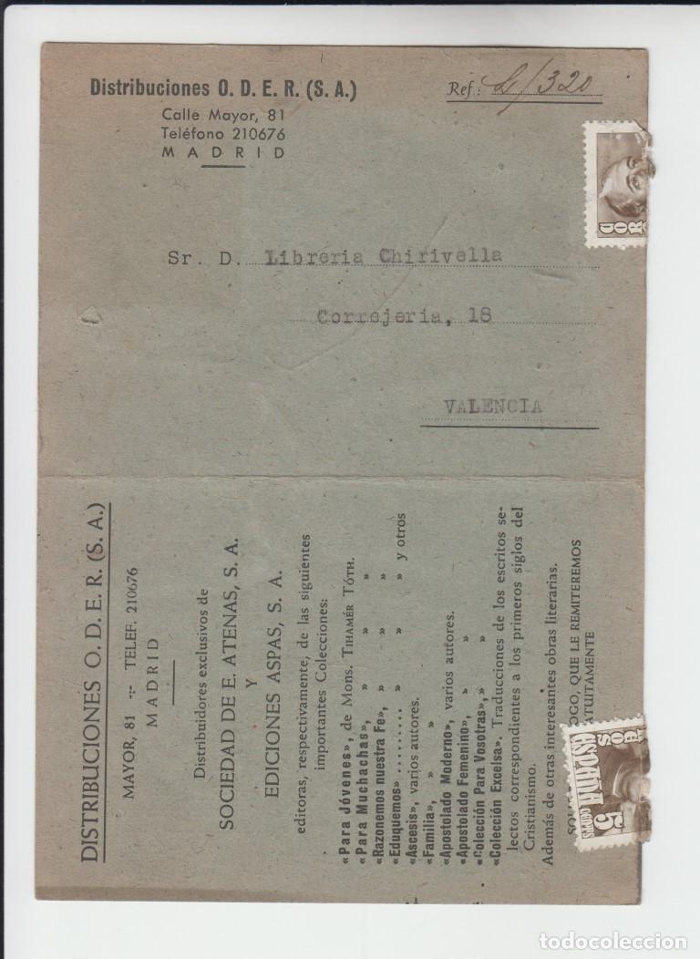 Postales: Tarjeta postal Distribuciones ODER &ndash; SA // Madrid 1949 - Foto 1