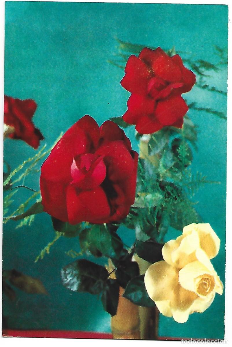 Postales: RAMO DE ROSAS ROJAS CON TOQUE AMARILLO.- FLORES - Foto 1