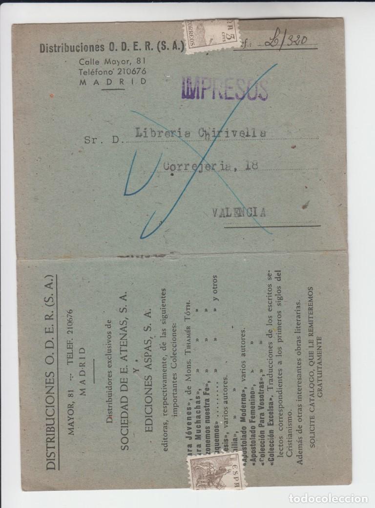 Postales: Tarjeta postal Distribuciones ODER &ndash; SA // Madrid 1949 - Foto 1