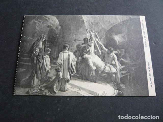 Postales: ENTIERRO DE SAN SEBASTIAN DE ALEJANDRO FERRANT POSTAL - Foto 1