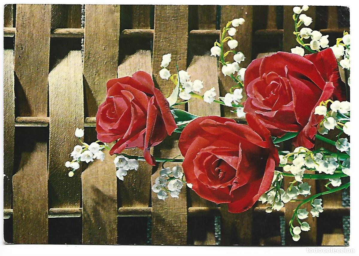 Postales: CENTRO 3 ROSAS ROJAS Y FLORES - Foto 1