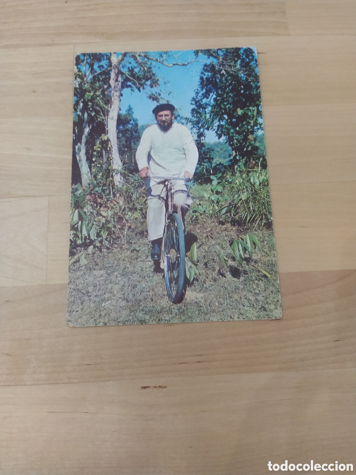 Postales: POSTAL HOMBRE EN BICICLETA - Foto 1