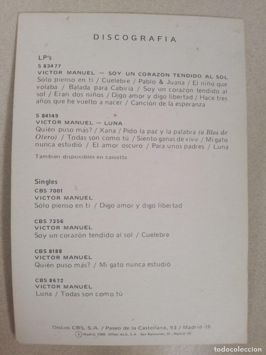 Postales: POSTAL DEDICADA DE V&Iacute;CTOR MANUEL - Foto 2