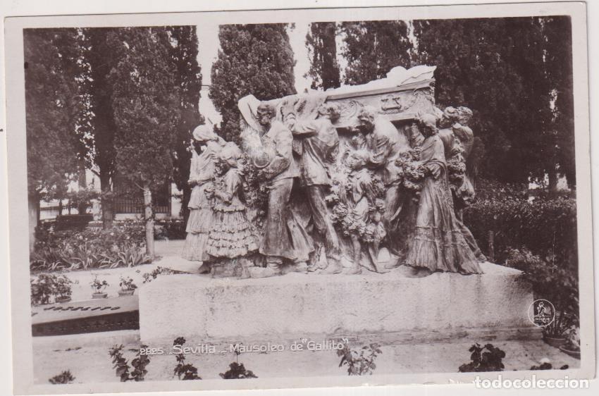 Postales: Sevilla. Mausoleo de Gallito. Ediciones Unique. Sin usar - Foto 1