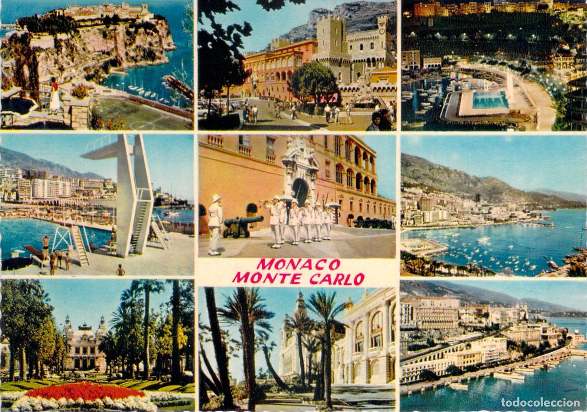 Postales: Postal Monaco Monte-Carlo Reflets de la C&ocirc;te dAzur - Vistas M&uacute;ltiples - Foto 1