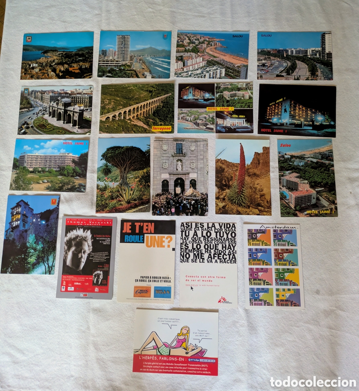 Postales: Lote 34 postales nuevas sin usar - Foto 1