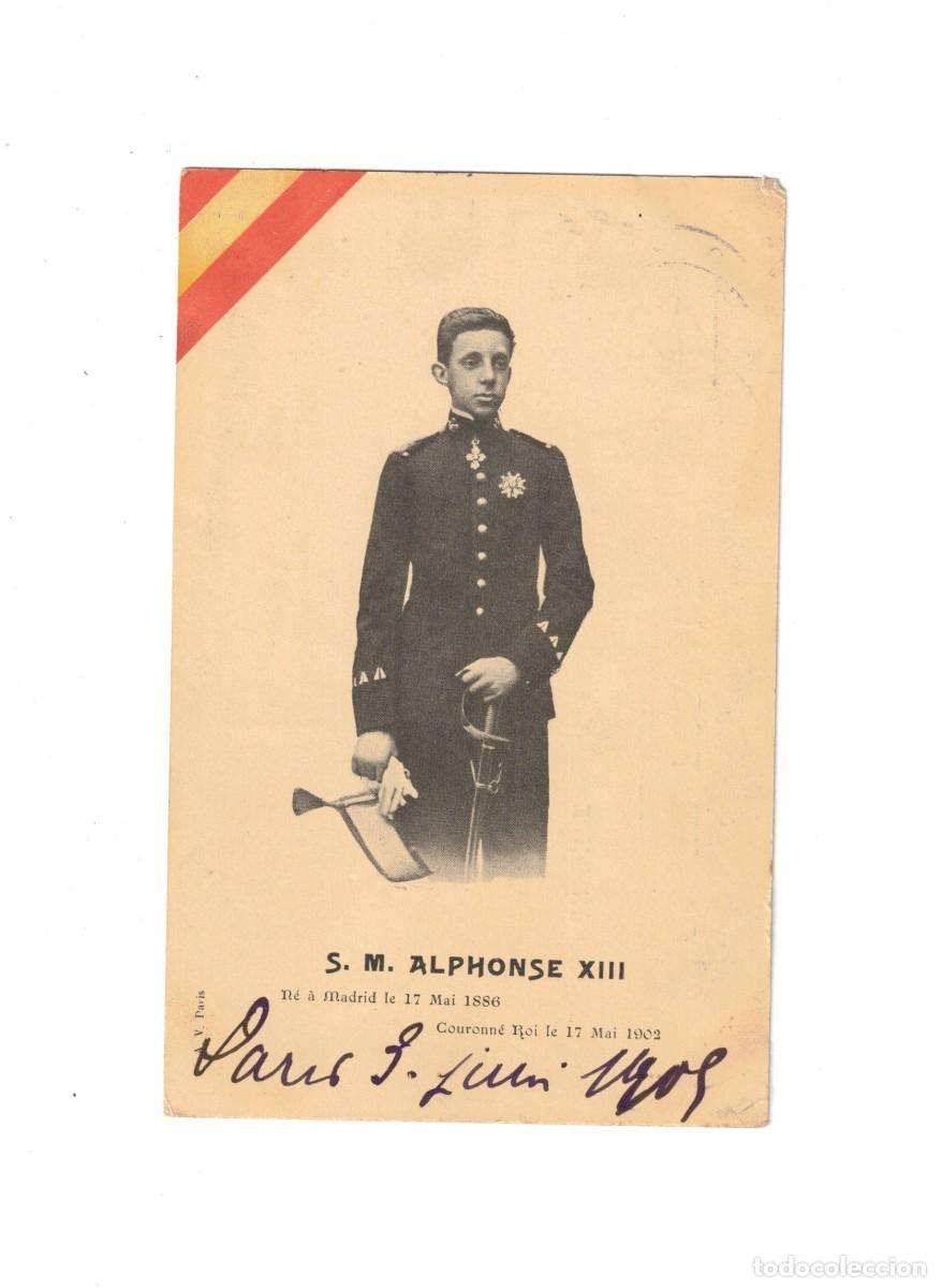 Postales: ALFONSO XIII. EDITADA EN PAR&Iacute;S - Foto 1