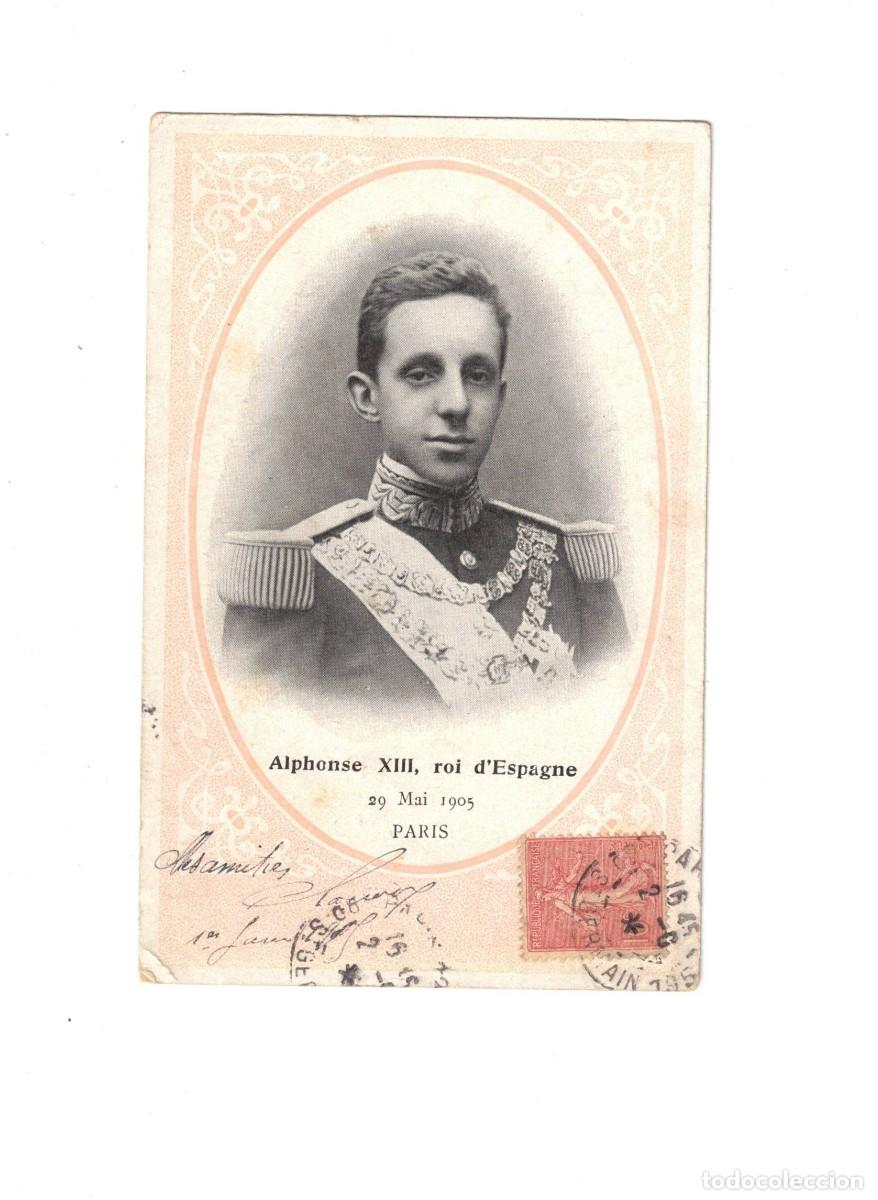 Postales: ALFONSO XIII. EDITADA EN PAR&Iacute;S - Foto 1
