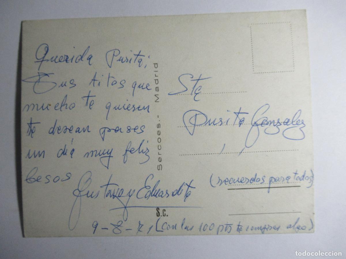 Postales: Mini postal Flores 11 x 8,3 cm. - Foto 2