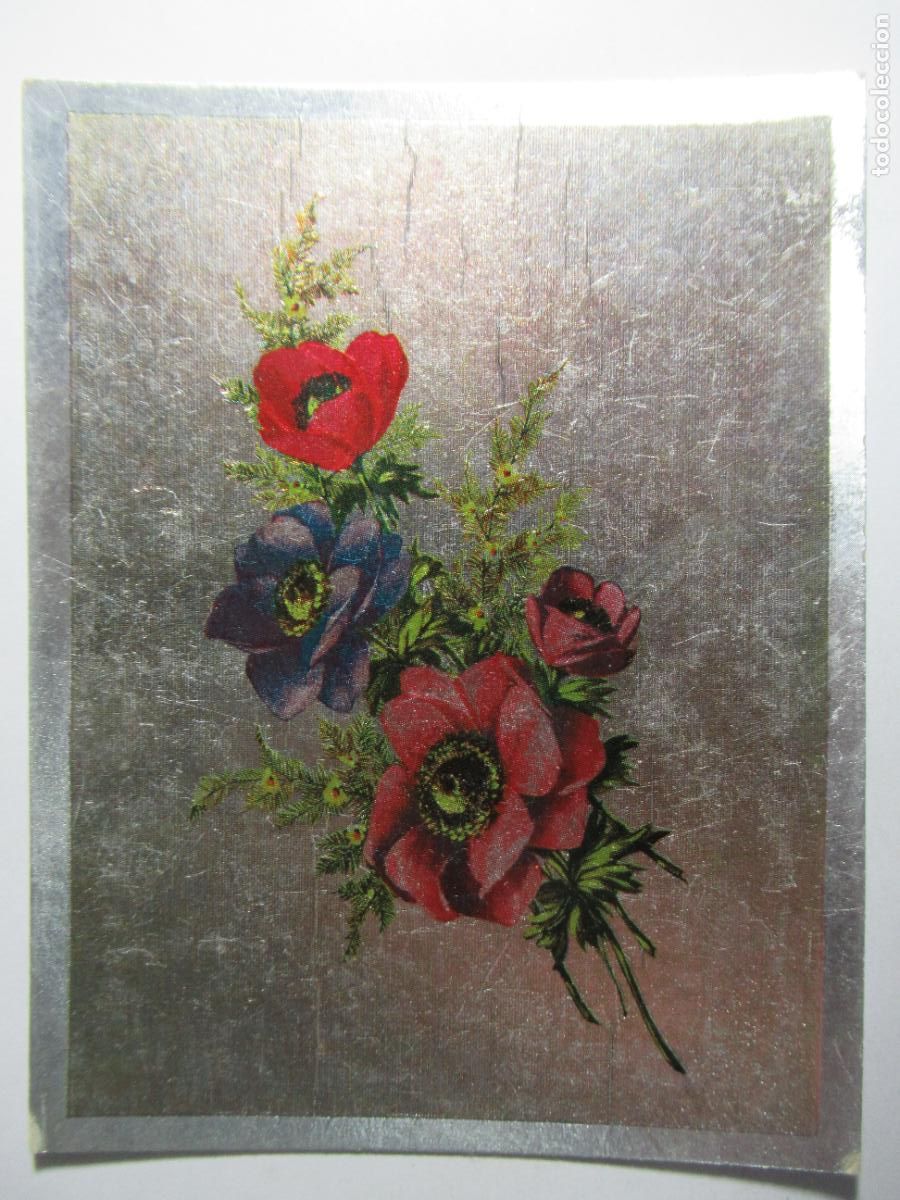 Postales: Mini postal Flores 11 x 8,3 cm. - Foto 1