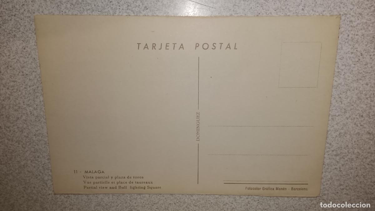 Postales: ANTIGUA TARJETA POSTAL DE MALAGA - Foto 2