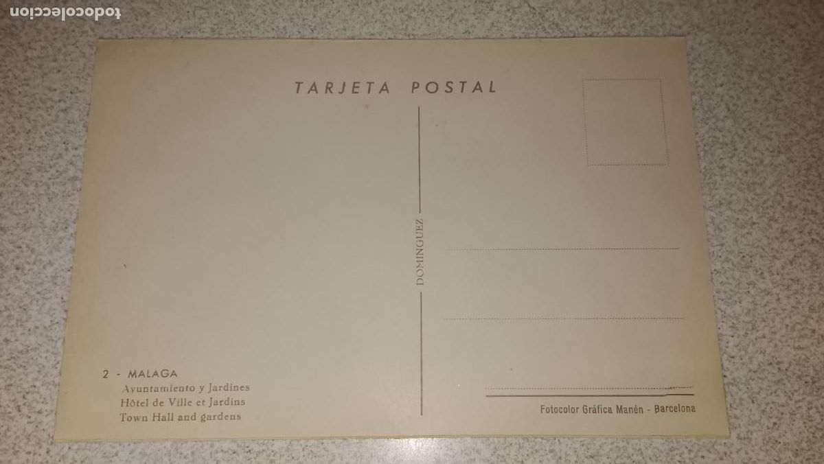Postales: ANTIGUA TARJETA POSTAL DE MALAGA - Foto 2